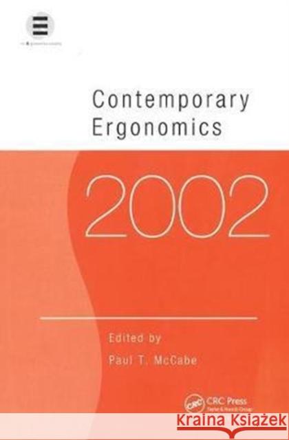 Contemporary Ergonomics 2002 Paul T. McCabe   9781138433106 CRC Press - książka