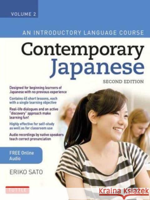 Contemporary Japanese Textbook Volume 2: An Introductory Language Course (Includes Online Audio) Eriko Sato 9780804856546 Tuttle Publishing - książka