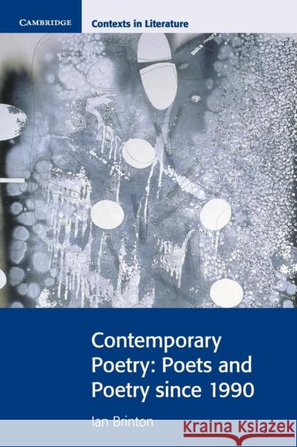 Contemporary Poetry Brinton, Ian 9780521712484  - książka