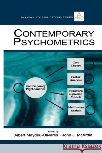 Contemporary Psychometrics Albert Maydeu-Olivares John J. McArdle 9780415646956 Psychology Press - książka
