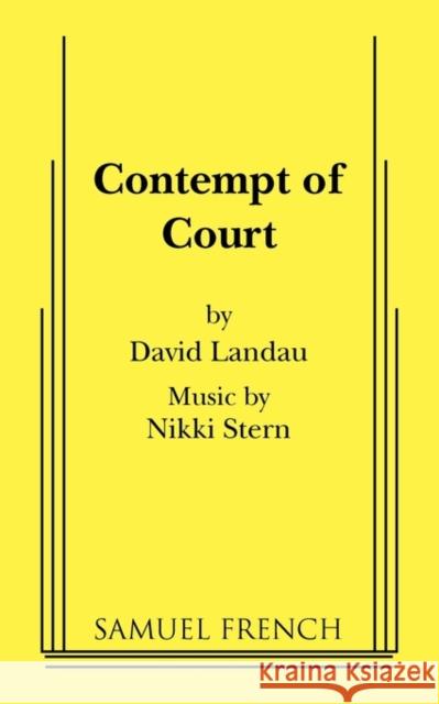 Contempt of Court David Landau 9780573652462 Samuel French Trade - książka