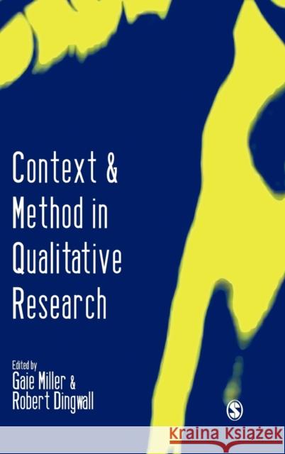 Context and Method in Qualitative Research  9780803976313 SAGE PUBLICATIONS LTD - książka