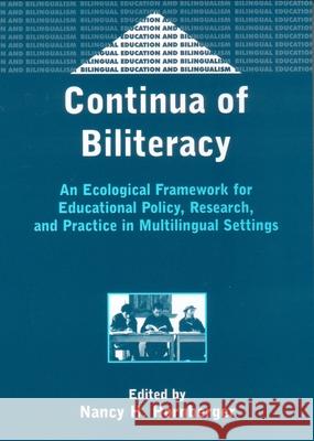 Continua of Biliteracy an Ecological Fra Nancy H. Hornberger 9781853596544 Multilingual Matters Limited - książka