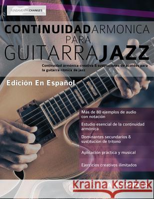 Continuidad armónica para guitarra jazz Joseph Alexander 9781911267430 WWW.Fundamental-Changes.com - książka