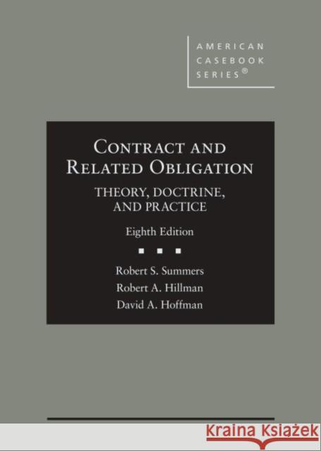 Contract and Related Obligation David A. Hoffman 9781647086787 West Academic - książka