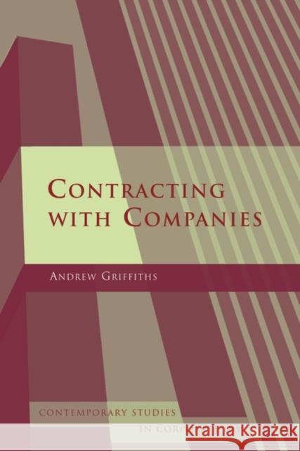 Contracting with Companies Andrew Griffiths 9781841131542 Hart Publishing - książka