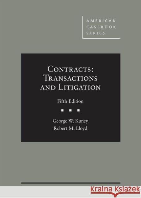 Contracts Robert M. Lloyd 9781684674558 West Academic - książka