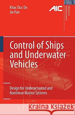 Control of Ships and Underwater Vehicles: Design for Underactuated and Nonlinear Marine Systems Do, Khac Duc 9781848827295 Springer - książka