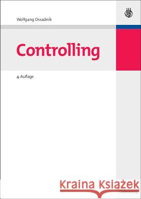 Controlling Ossadnik, Wolfgang   9783486586213 Oldenbourg - książka