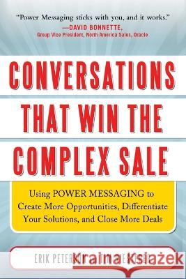 Conversations That Win the Complex Sale (Pb) Erik Peterson 9781265784911 McGraw-Hill - książka