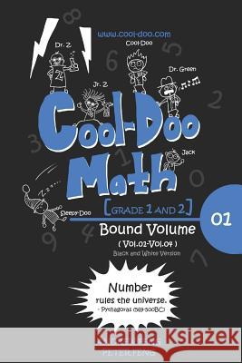 Cool-Doo Math - Grade 1&2 - Bound Vol.01 - Black & White Version Andrew Feng 9780993837111 Cool-Doo Math - książka