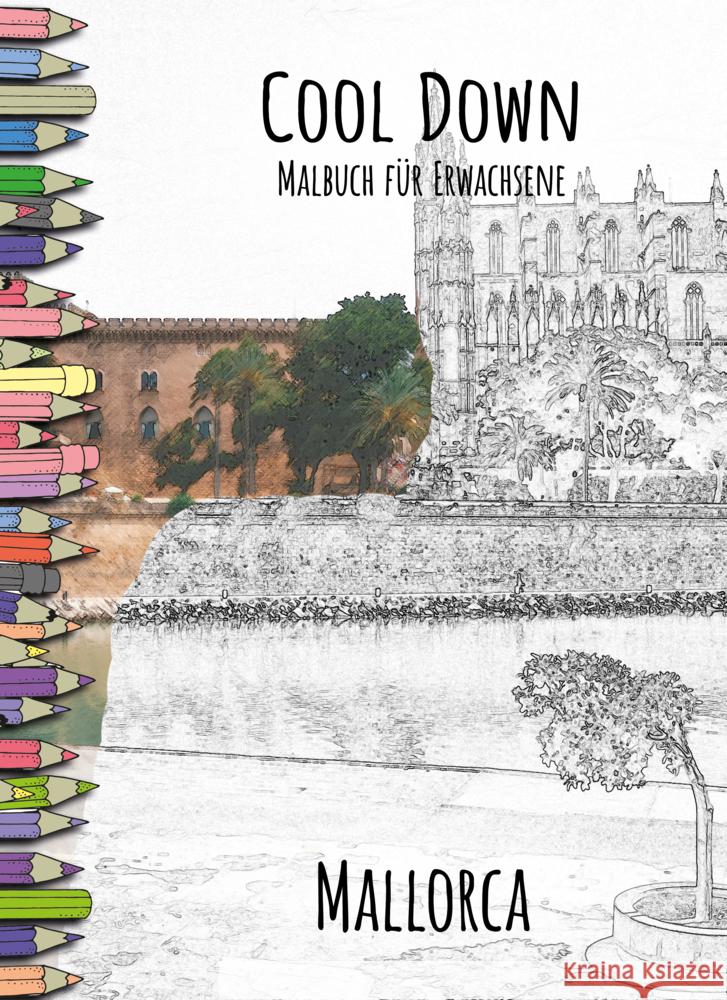 Cool Down | Malbuch für Erwachsene: Mallorca Herpers, York P. 4260068866314 Herpers Verlag - książka