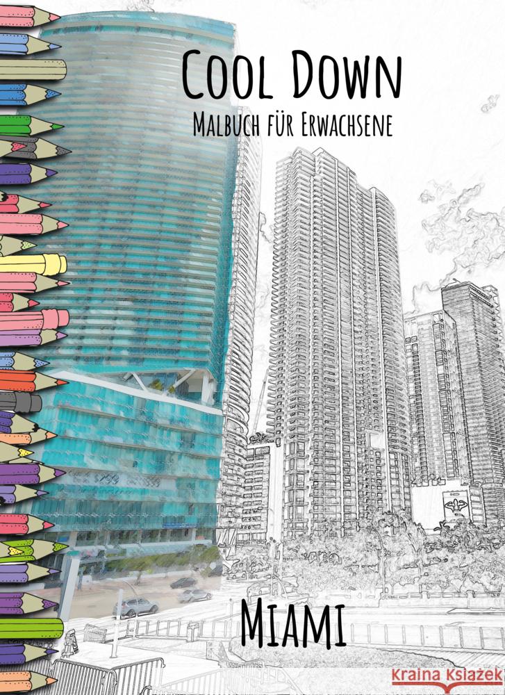 Cool Down | Malbuch für Erwachsene: Miami Herpers, York P. 4260068866291 Herpers Verlag - książka