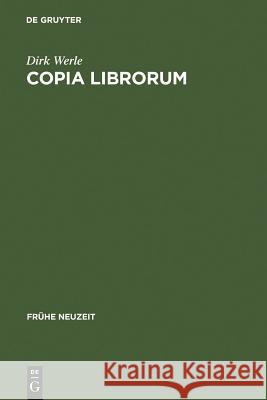 Copia librorum Werle, Dirk 9783484366190 Max Niemeyer Verlag - książka