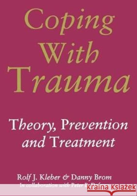 Coping with Trauma Brom, Danny 9781138462816  - książka