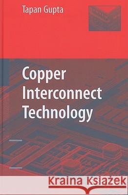 Copper Interconnect Technology Tapan Gupta 9781441900753 Springer - książka