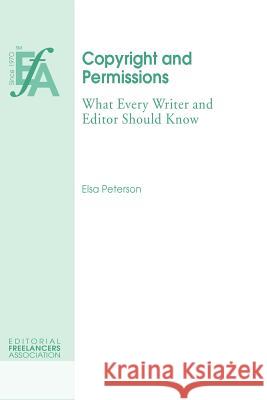 Copyright and Permissions Elsa Peterson 9781880407233 Efa - książka