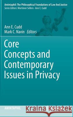 Core Concepts and Contemporary Issues in Privacy Ann E. Cudd Mark C. Navin 9783319746388 Springer - książka