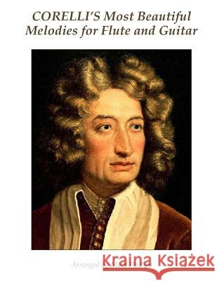 Corelli's Most Beautiful Melodies for Flute and Guitar Arcangelo Corelli Mark Phillips 9781539533672 Createspace Independent Publishing Platform - książka