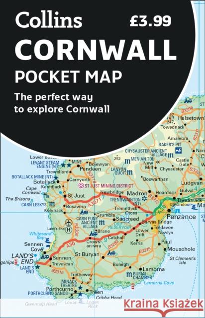 Cornwall Pocket Map: The Perfect Way to Explore Cornwall Collins Maps 9780008328061 HarperCollins Publishers - książka