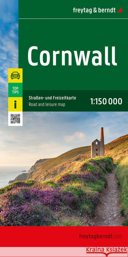 Cornwall Road and Leisure Map: 1:150,000 scale Freytag-Berndt 9783707920994 Freytag-Berndt - książka