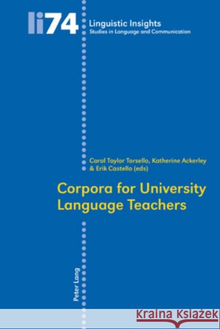 Corpora for University Language Teachers  9783039116393 Verlag Peter Lang - książka