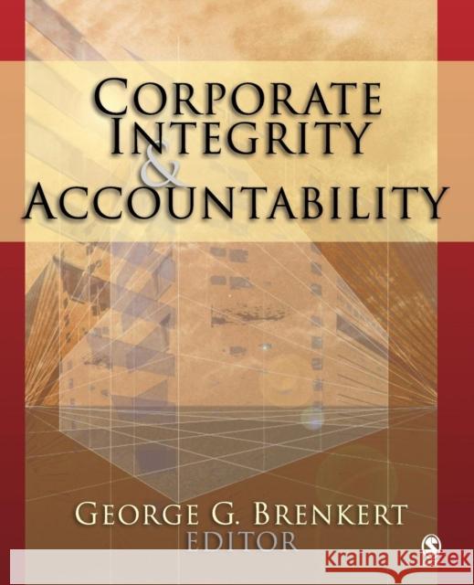 Corporate Integrity and Accountability George D. Brenkert 9780761929550 Sage Publications - książka