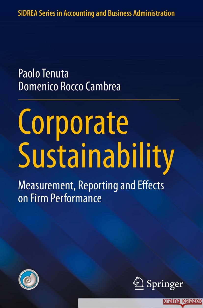 Corporate Sustainability Paolo Tenuta, Domenico Rocco Cambrea 9783031114939 Springer International Publishing - książka