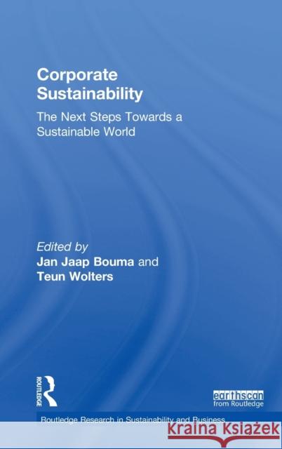 Corporate Sustainability: The Next Steps Towards a Sustainable World Jan Jaap Bouma Teun Walters 9781138193758 Routledge - książka