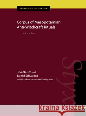Corpus of Mesopotamian Anti-Witchcraft Rituals: Volume Two Tzvi Abusch Daniel Schwemer 9789004318540 Brill - książka