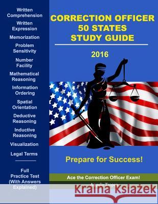 Correction Officer 50 States Exam Guide Angelo Tropea 9781541052642 Createspace Independent Publishing Platform - książka