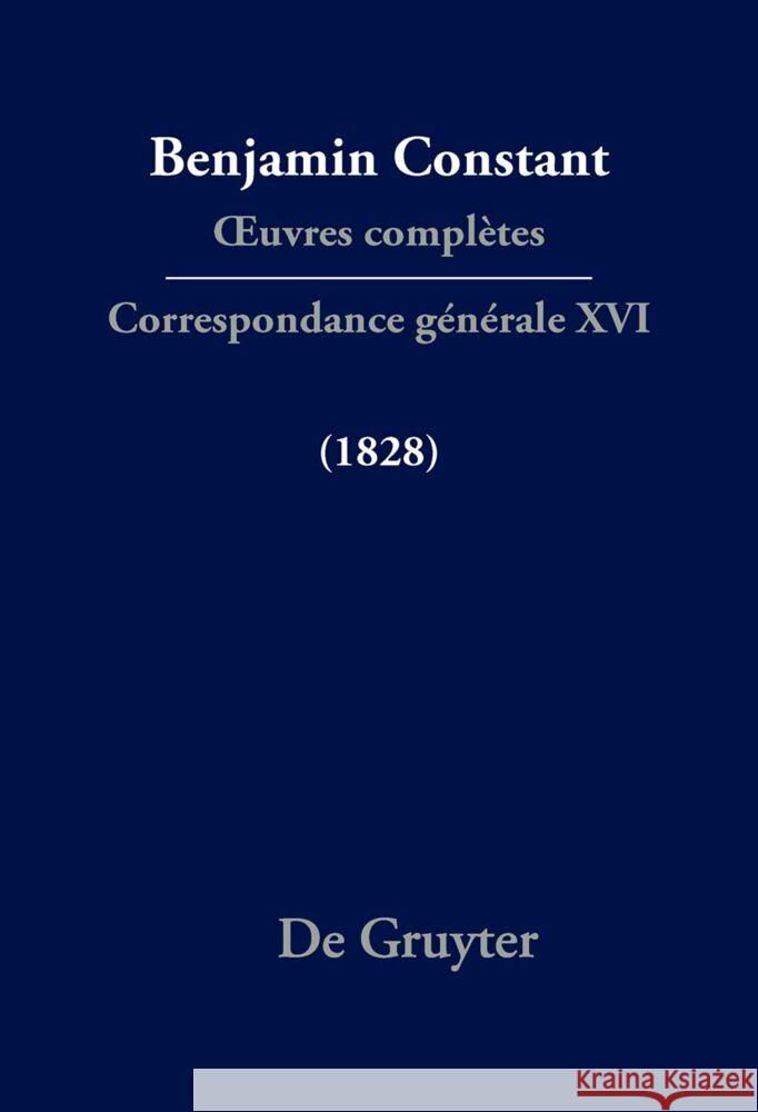Correspondance G?n?rale 1828 Cecil P. Courtney Paul Rowe 9783111631394 de Gruyter - książka