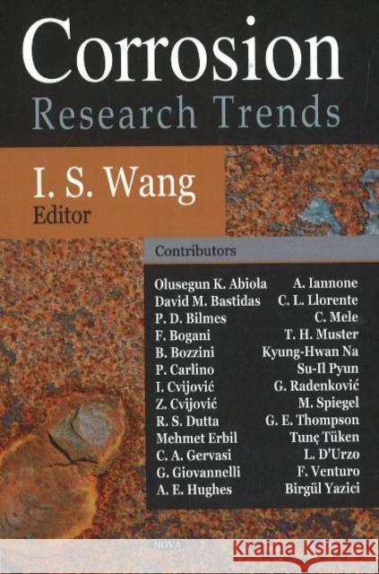 Corrosion Research Trends I S Wang 9781600217333 Nova Science Publishers Inc - książka