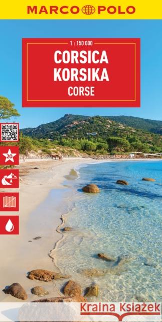 Corsica Marco Polo Map Marco Polo 9783575018595 MAIRDUMONT GmbH & Co. KG - książka