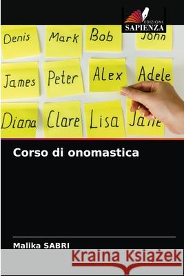 Corso di onomastica Malika Sabri 9786203384833 Edizioni Sapienza - książka
