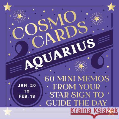 Cosmo Cards: Aquarius Randi Ocena 9781797234625 Chronicle Books - książka