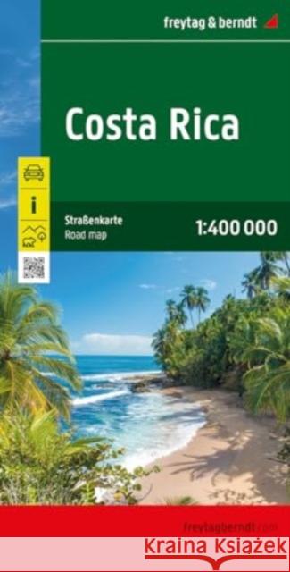 Costa Rica Road Map  9783707923261 Freytag-Berndt - książka