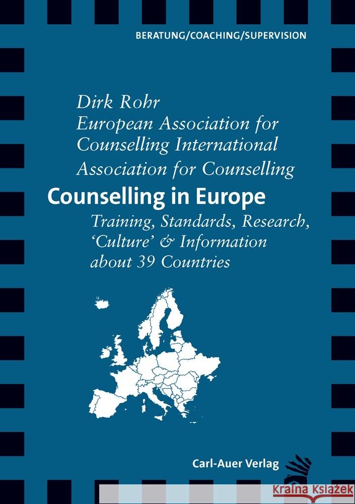 Counselling in Europe Rohr, Dirk, European Association for Counselling, International Association for Counselling 9783849790479 Carl-Auer - książka