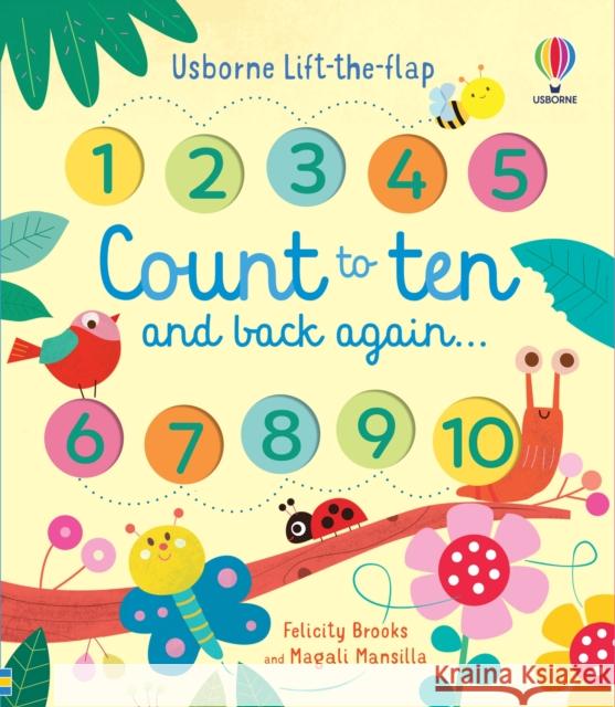 Count to Ten and Back Again Felicity Brooks 9781474986762 Usborne Publishing Ltd - książka