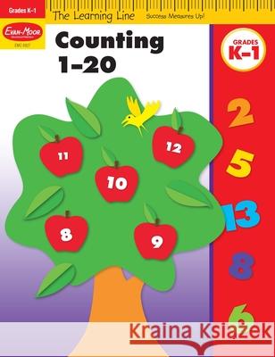 Counting 1-20, Grades K-1 Evan-Moor Educational Publishers   9781596731899 Evan-Moor Educational Publishers - książka