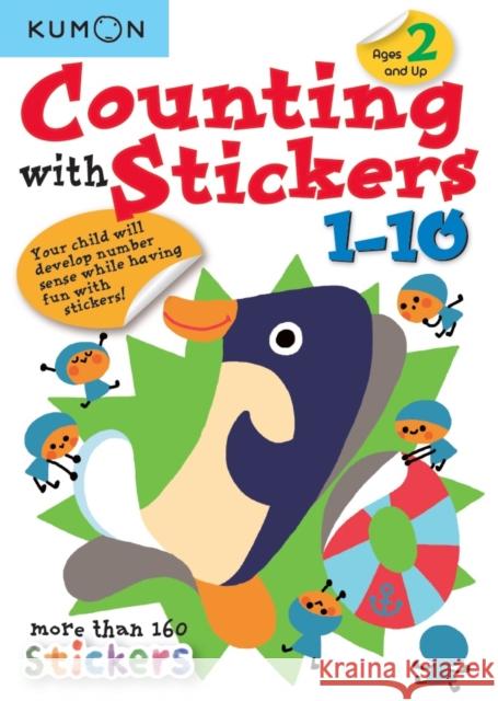 Counting with Stickers 1-10 Kumon 9781941082751 Kumon Publishing North America, Inc - książka