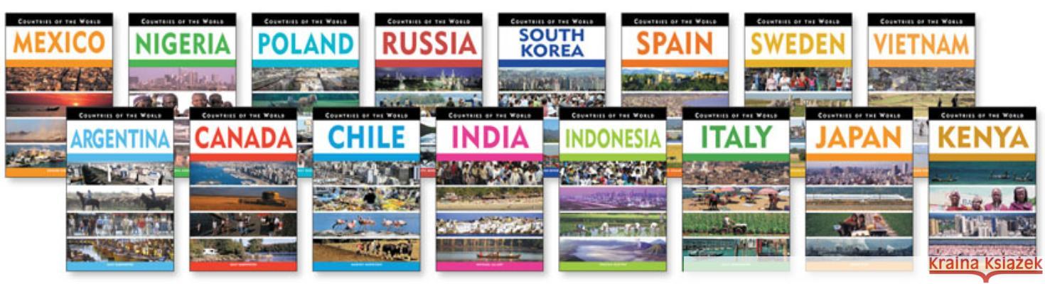 Countries of the World Set Chelsea House Publishers   9780816068364 Facts On File Inc - książka