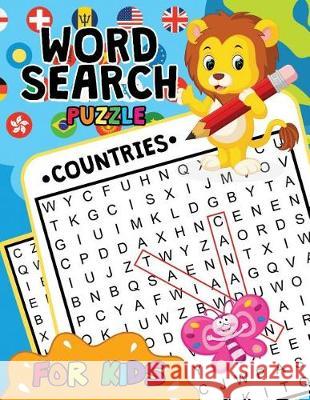 Countries Word Search Puzzle for Kids: Easy and Fun Activity Learning Workbook with Cute Unicorn Coloring Pages Rocket Publishing 9781717790316 Independently Published - książka