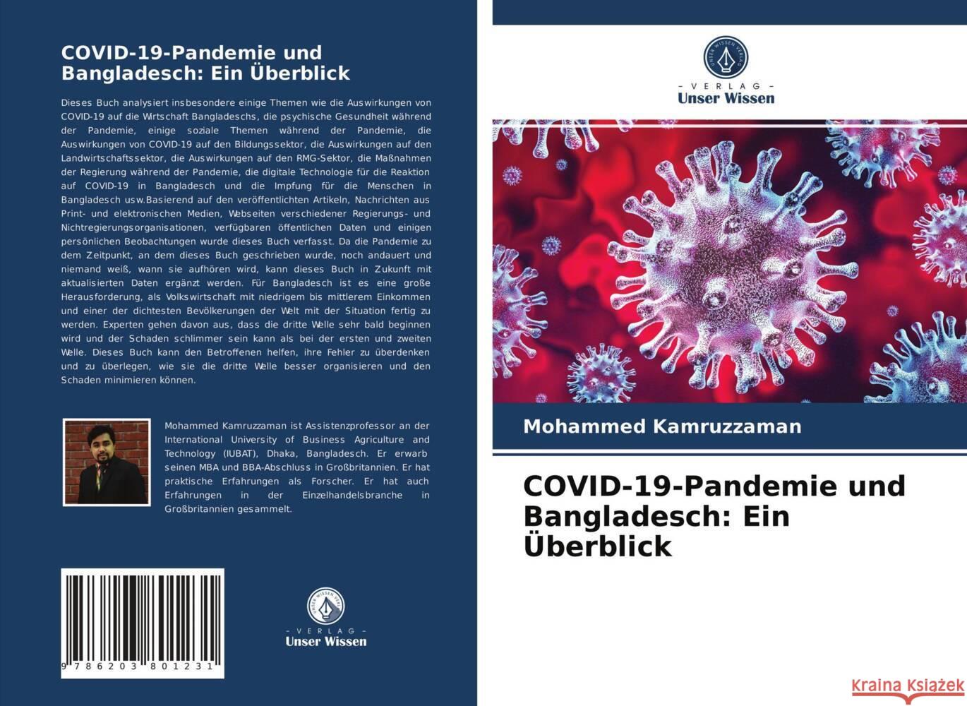 COVID-19-Pandemie und Bangladesch: Ein Überblick Kamruzzaman, Mohammed 9786203801231 Verlag Unser Wissen - książka