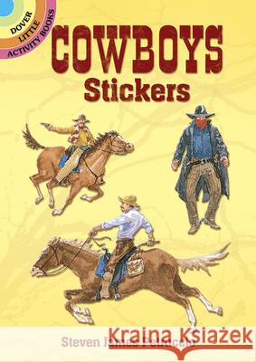 Cowboy Stickers James Steven Petruccio 9780486400846 Dover Publications - książka