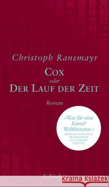 Cox : oder Der Lauf der Zeit. Roman Ransmayr, Christoph 9783100829511 S. FISCHER - książka