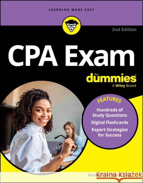 CPA Exam For Dummies Kenneth W. Boyd 9781394245994  - książka