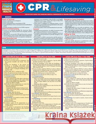 CPR & Lifesaving BarCharts Inc 9781423218616 Barcharts - książka