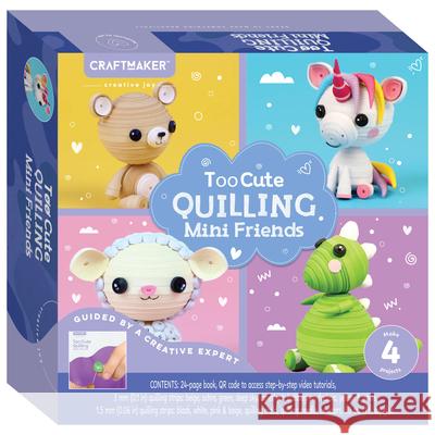 Craft Maker Too Cute 3D Qilling Hinkler 9781488974151 Craft Maker - książka