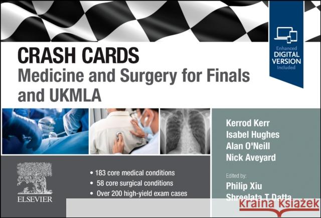 Crash Cards: Medicine and Surgery for Finals and UKMLA Aveyard, Nick 9780323881555 Elsevier - Health Sciences Division - książka